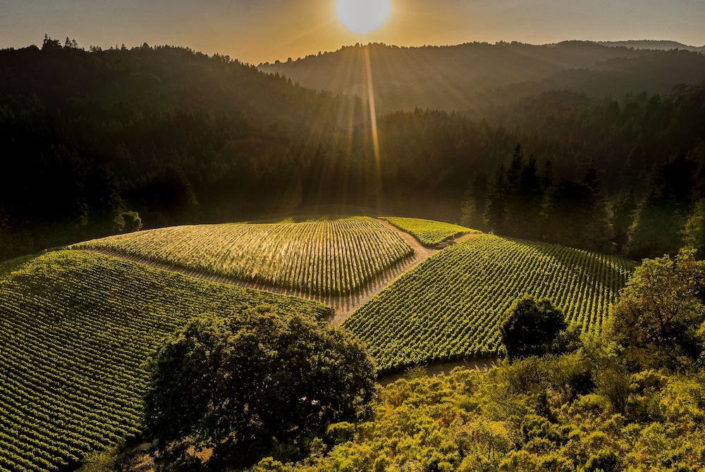 Mt. Pajaro Drone photo sunset